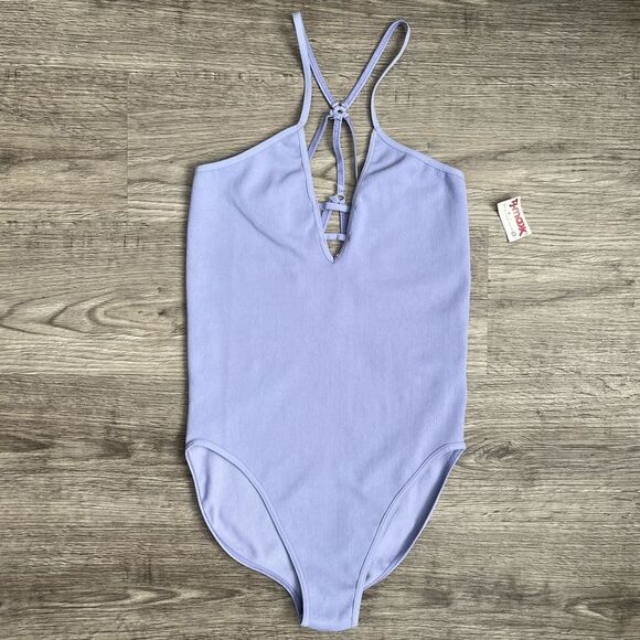 Free People Movement Dance All Day Bodysuit Medium Large Made In USA Lounge NWT - Picture 3 of 8